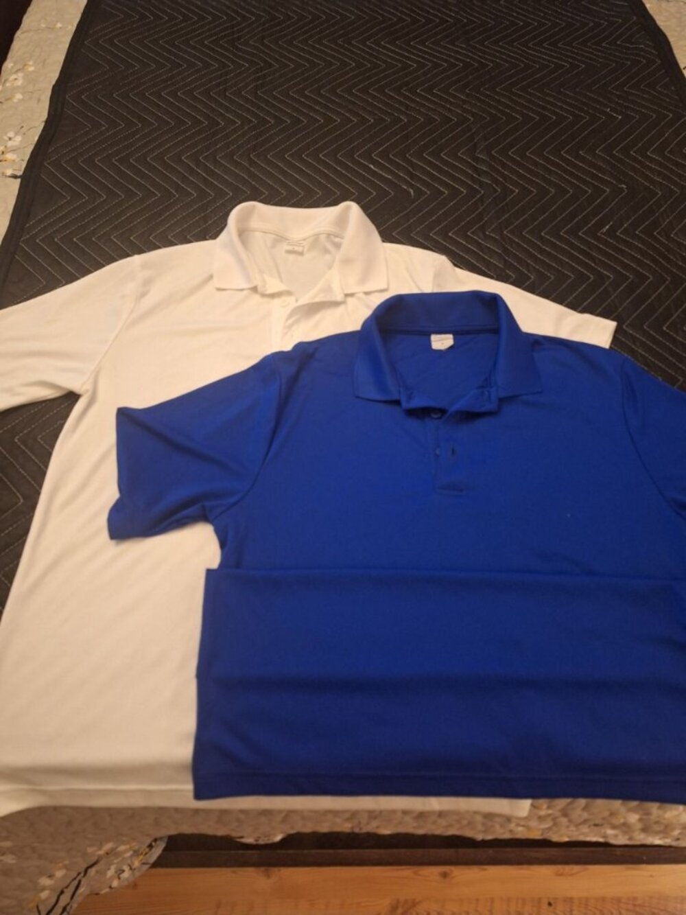 Bundle of 2 Sport-Tek Men’s Small Polo Shirts Short Sleeve Performance Tops